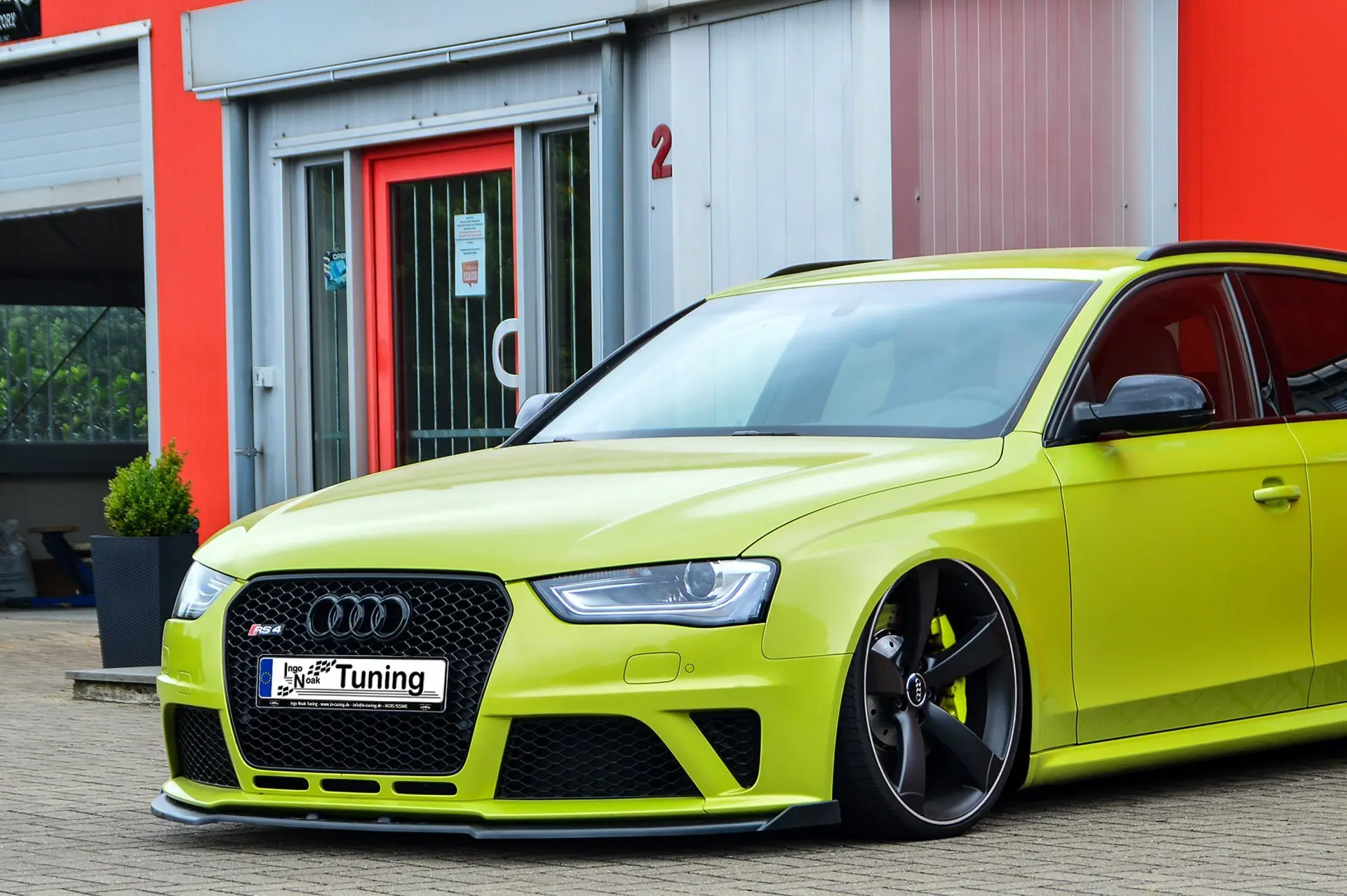 Ingo Noak Cup Frontspoilerlippe mit Wing für Audi RS4 B8 Bj. 2012-2015