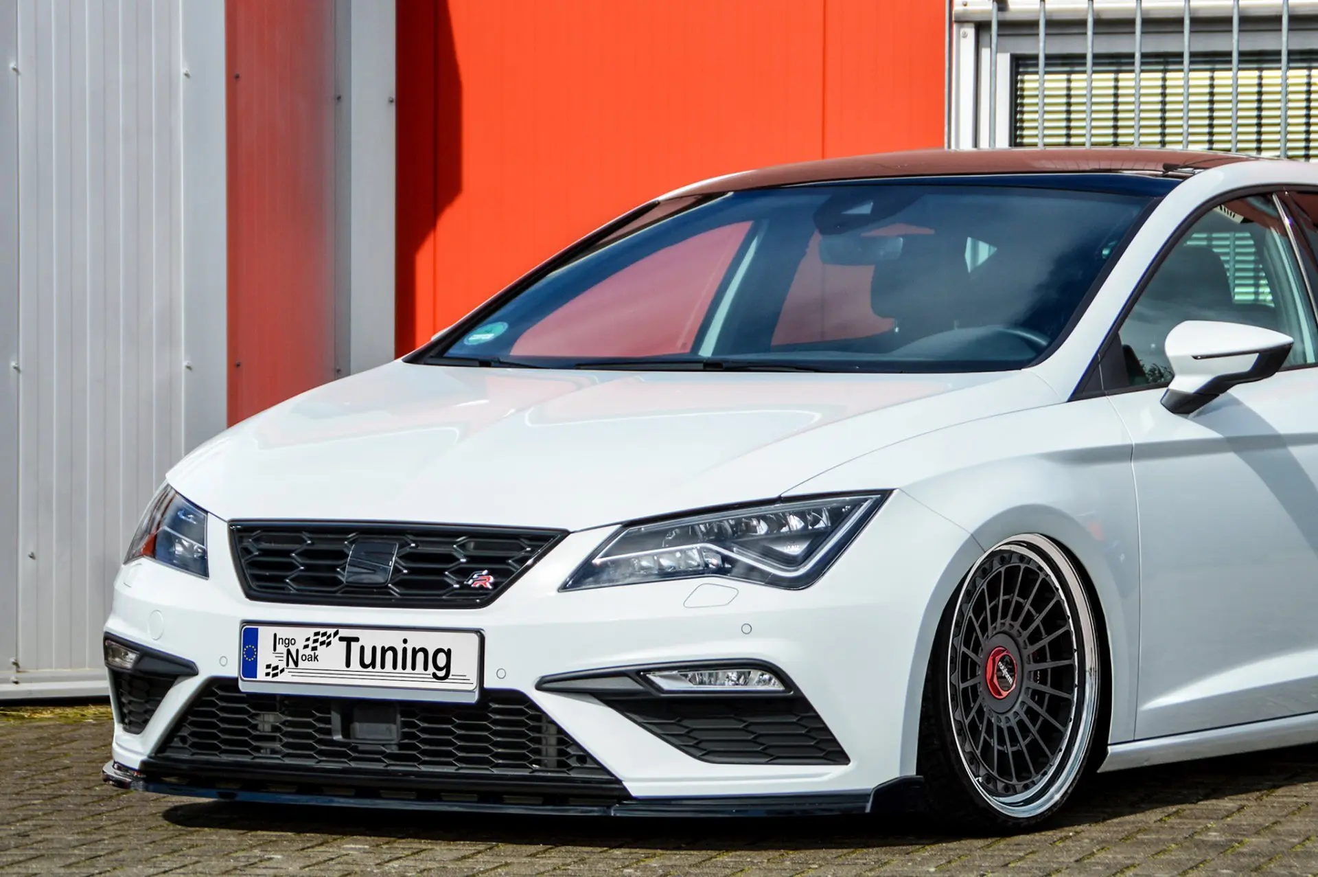 Ingo Noak Cup Frontspoilerlippe mit Wing ABS Seat Leon 5F Facelift FR Cupra