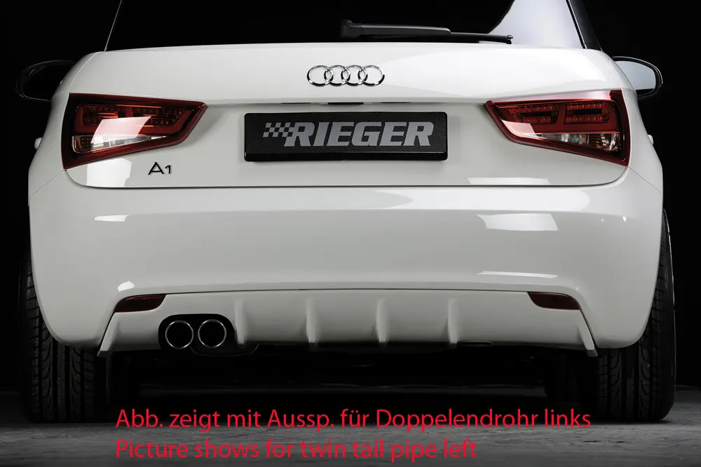 Rieger Heckeinsatz für Audi A1 8X
