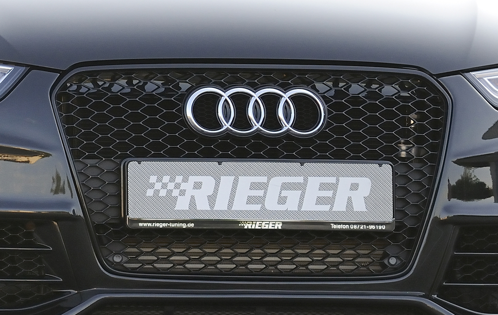 Rieger Kühlergrill Audi RS4 (B8), schwarz glänzend