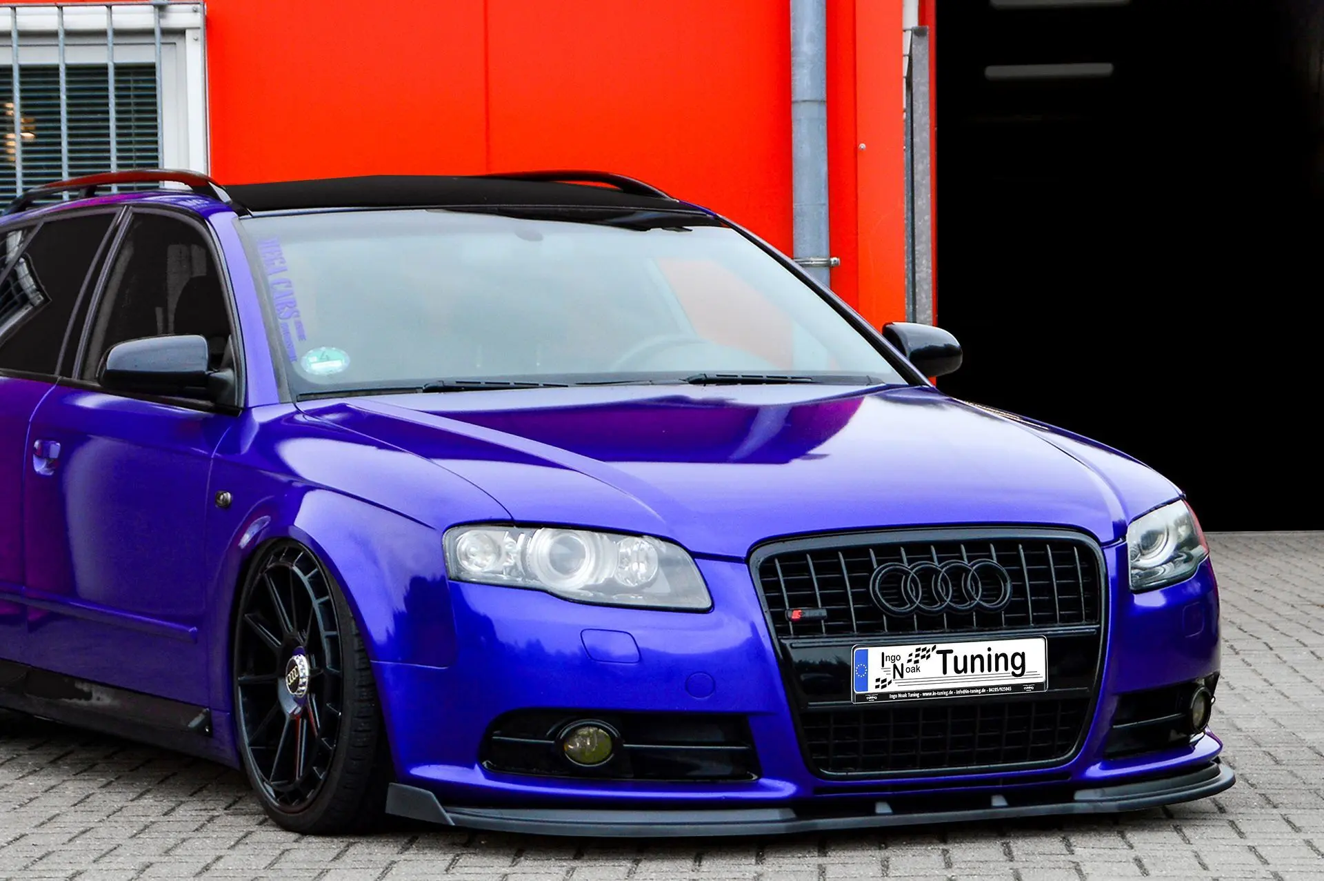 Ingo Noak CUP Frontspoilerlippe mit Wings für Audi A4+S4 B7 Avant S-Line