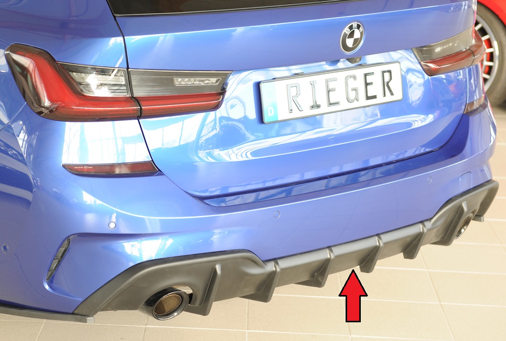 Rieger Heckeinsatz (für Fzg. mit AHK) für BMW 3er G20 / G21