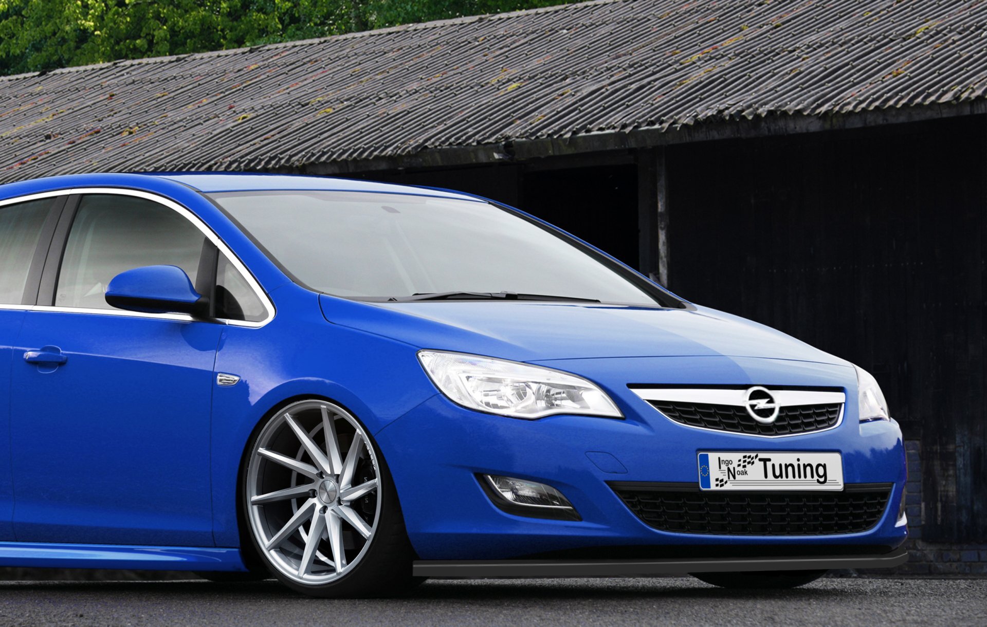 Ingo Noak Cup Frontspoilerlippe für Opel Astra J 5 türer + Sportstourer