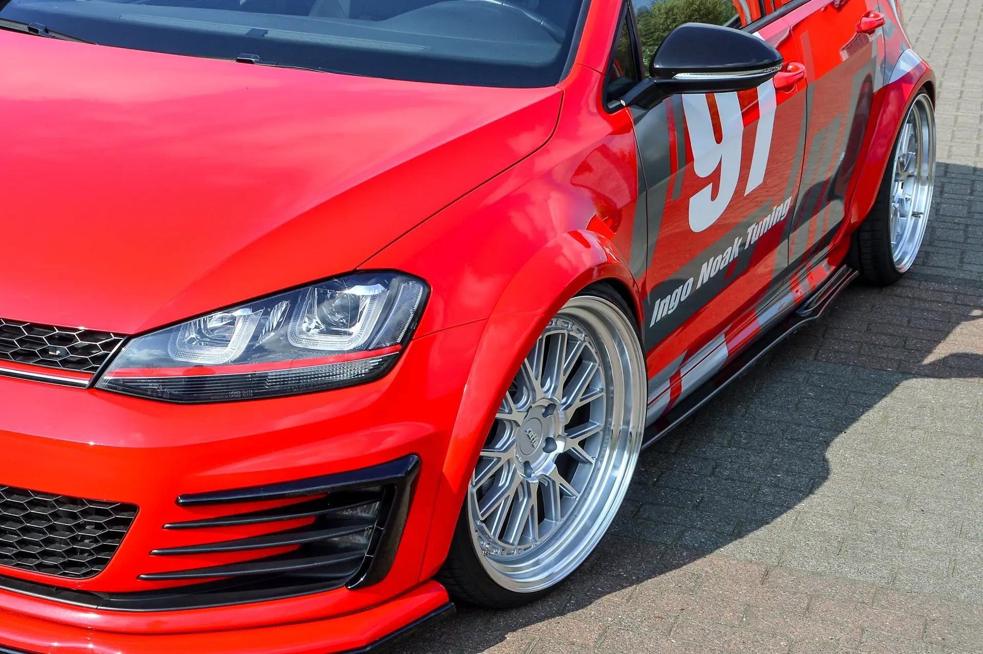 Ingo Noak Widebody Kotflügel Verbreiterungssatz aus ABS für VW Golf 7 GTI