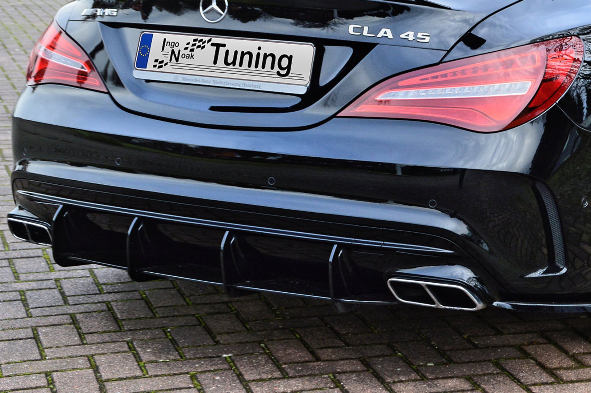 Ingo Noak Heckeinsatz Diffusor für Mercedes CLA 45 AMG Facelift