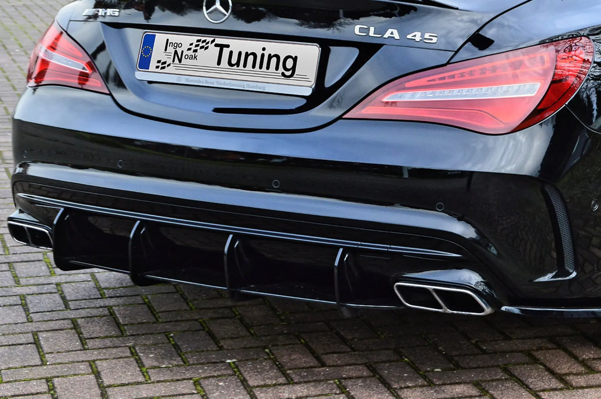 Ingo Noak Heckeinsatz Diffusor für Mercedes CLA 45 AMG Facelift