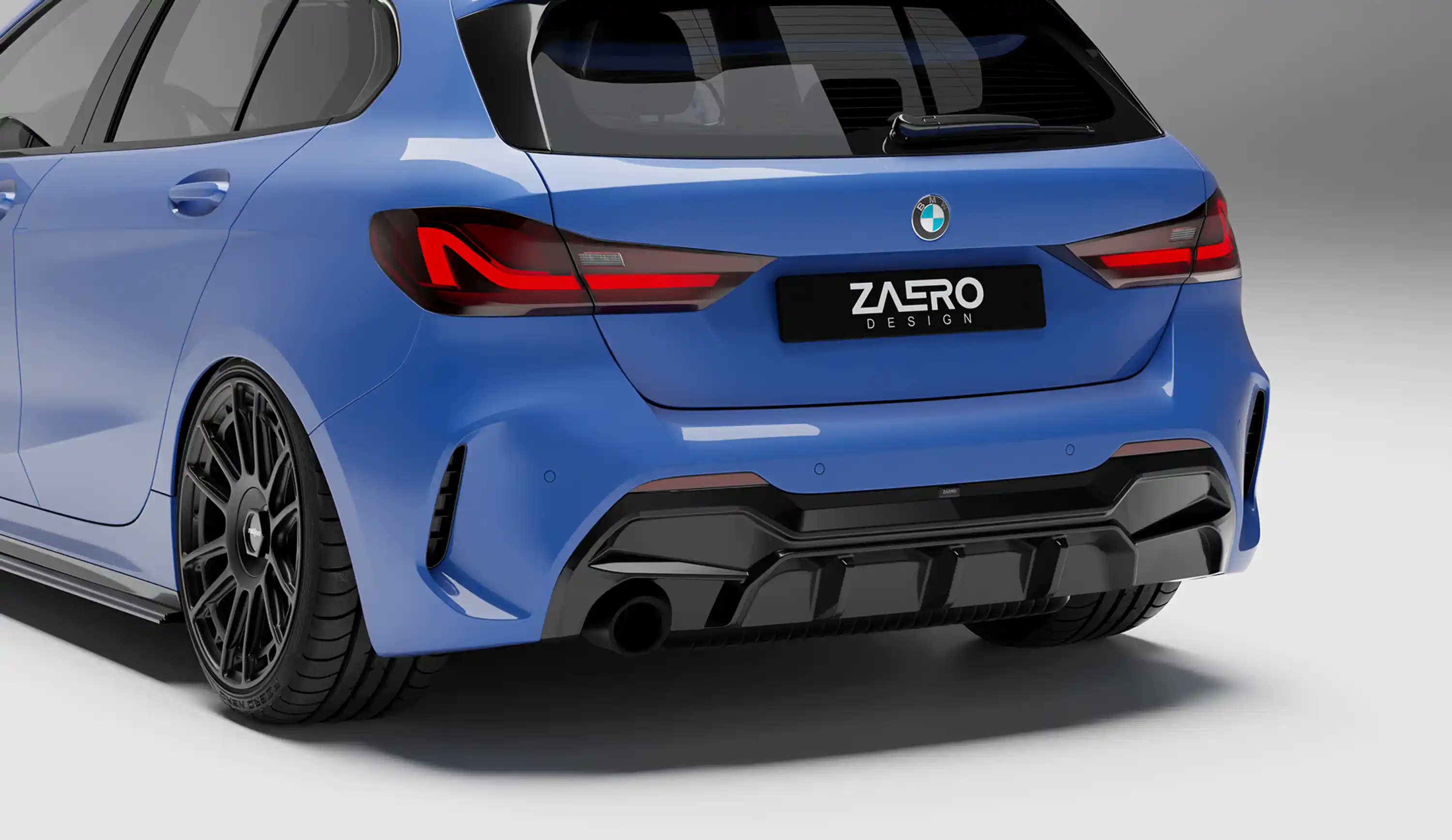 ZAERO EVO-1 Diffusor für BMW 1er Serie F40 - 116 & 118 (Single Auspuff)
