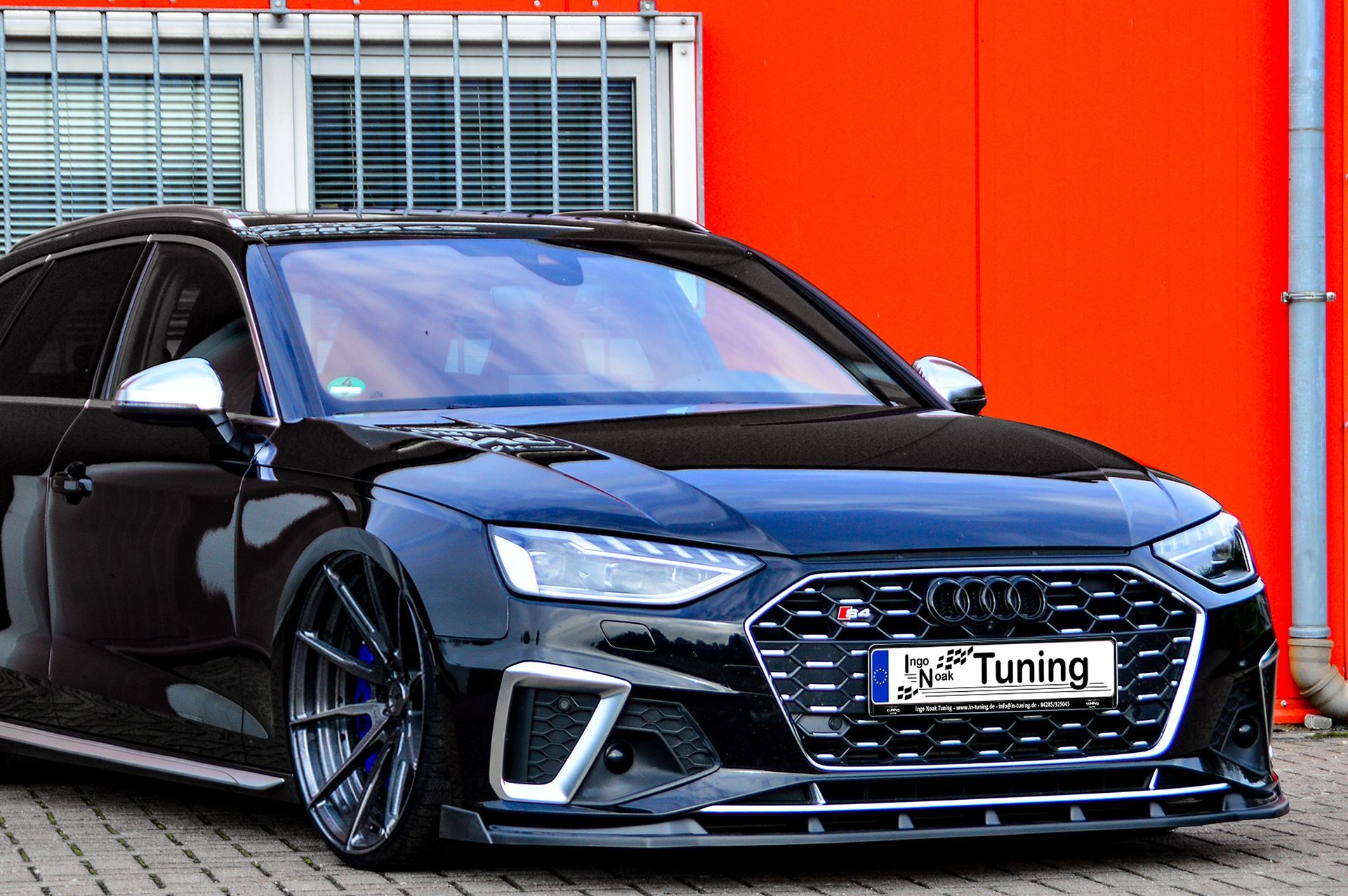 Ingo Noak Cup Frontspoilerlippe mit Wings für Audi A4 S-Line + S4 B9 Facelift