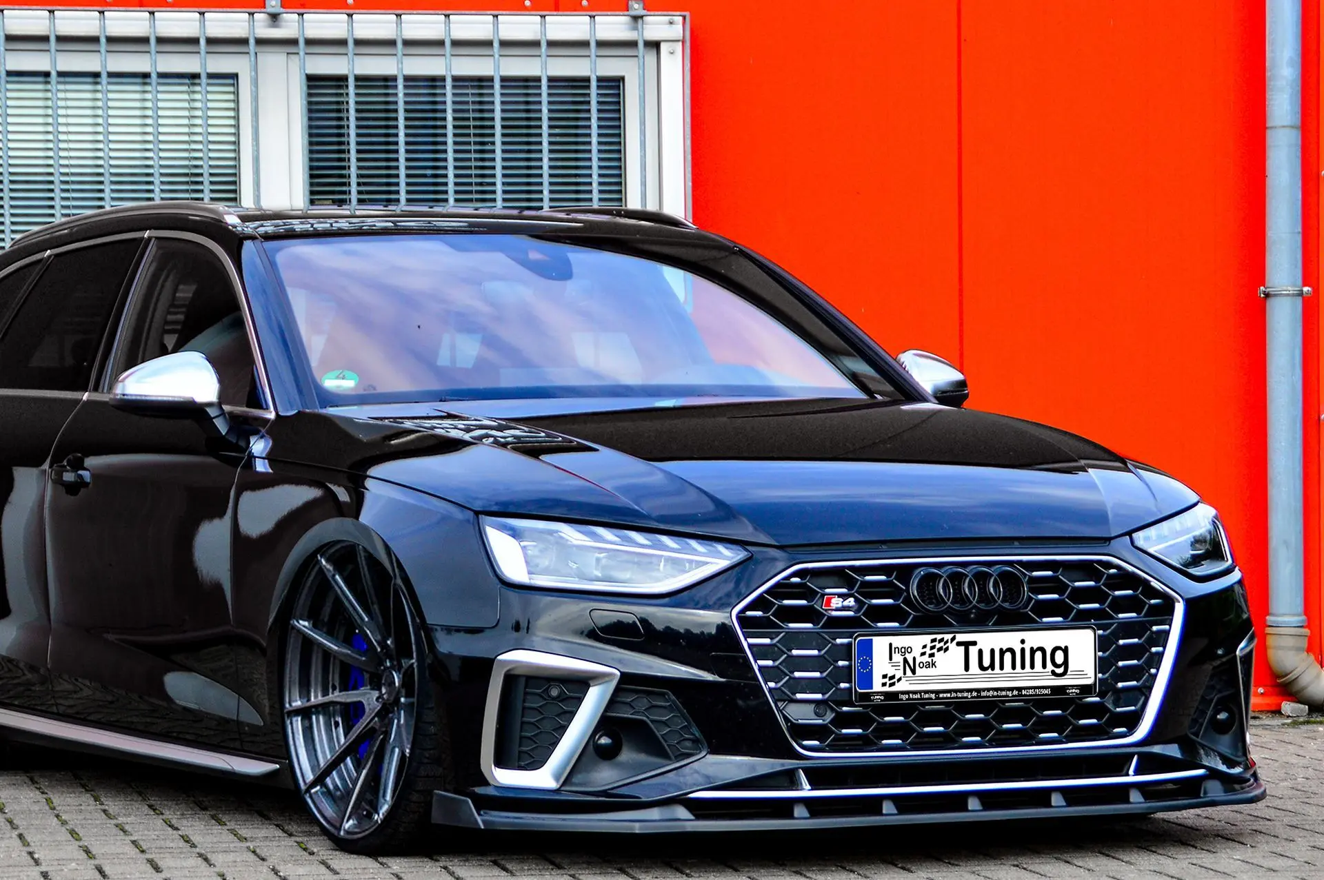 Ingo Noak Cup Frontspoilerlippe mit Wings für Audi A4 S-Line + S4 B9 Facelift