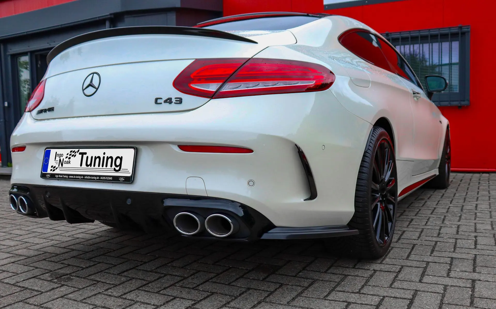 Ingo Noak Heckansatz Seitenteile aus ABS für Mercedes Benz C43 AMG Facelift