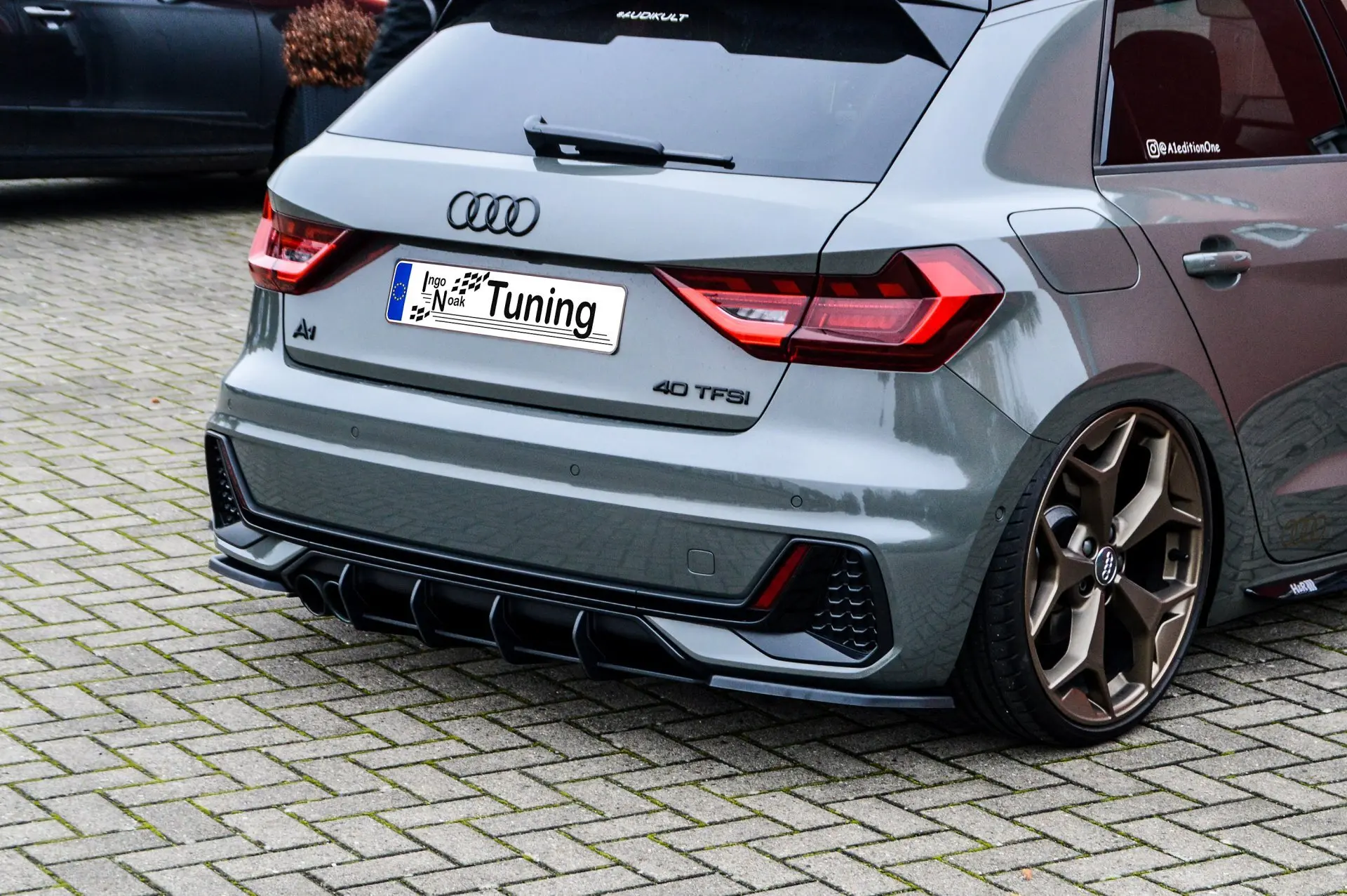 Ingo Noak Gefräster Heckansatz + Seitenteile für Audi A1 GB Sportback S-Line ab Bj.2018-