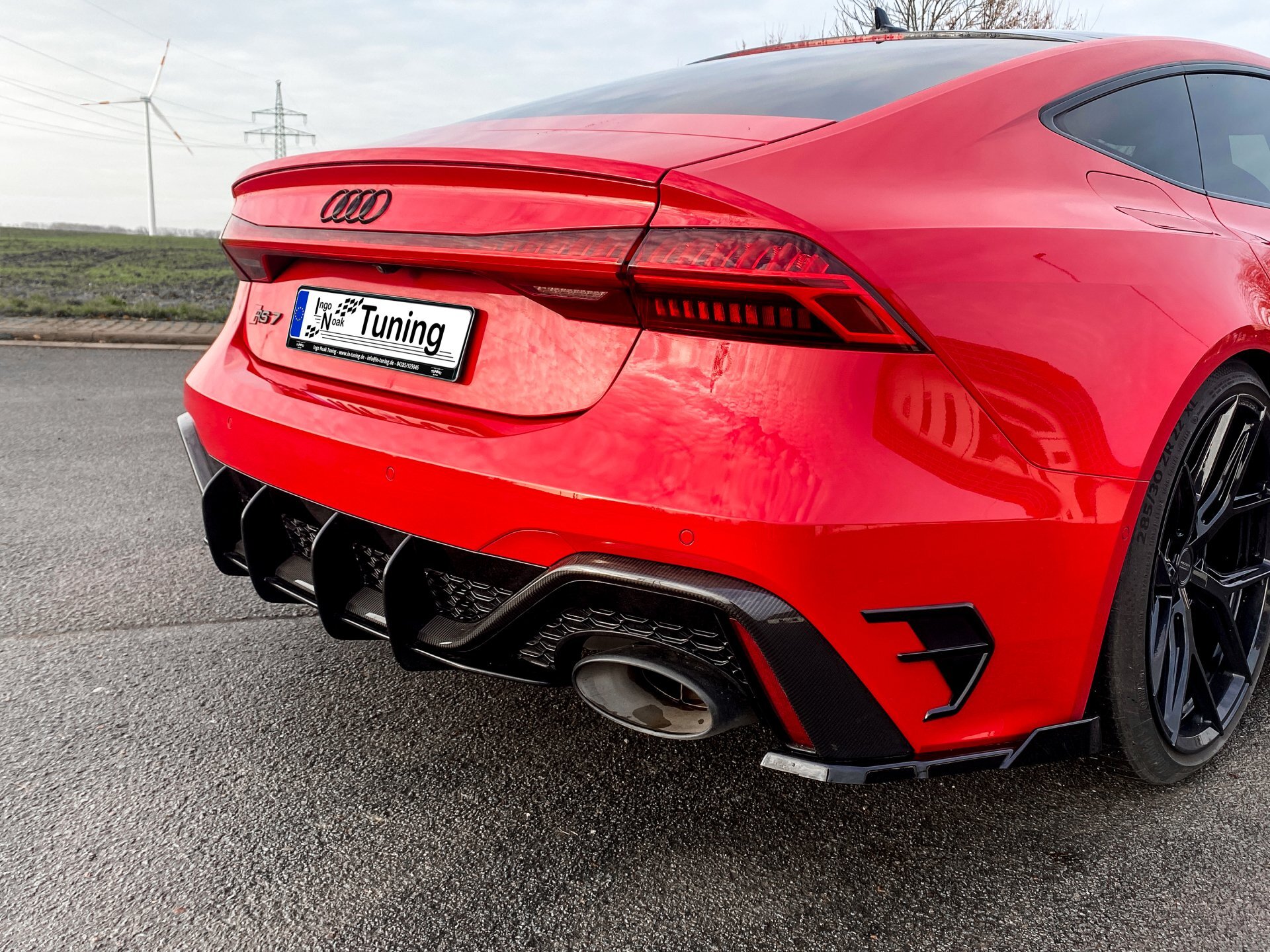 Ingo Noak Gefräster Heckansatz für Audi RS7 C8 4K
