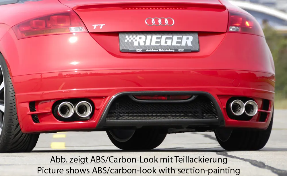 Rieger Heckansatz für Audi TT 8J