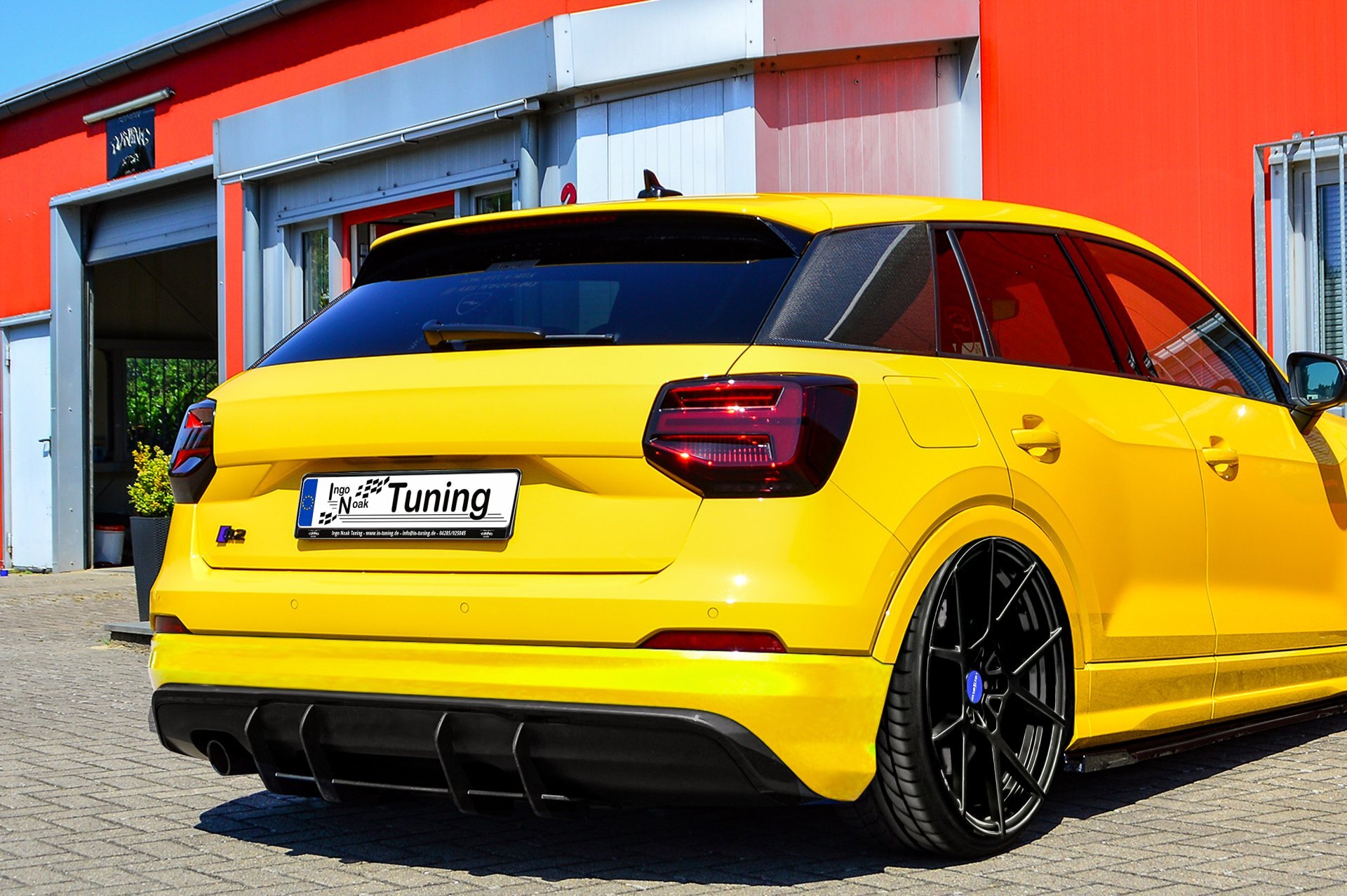 Ingo Noak Gefräster Heckansatz mit Finnen für Audi Q2 Sport GA