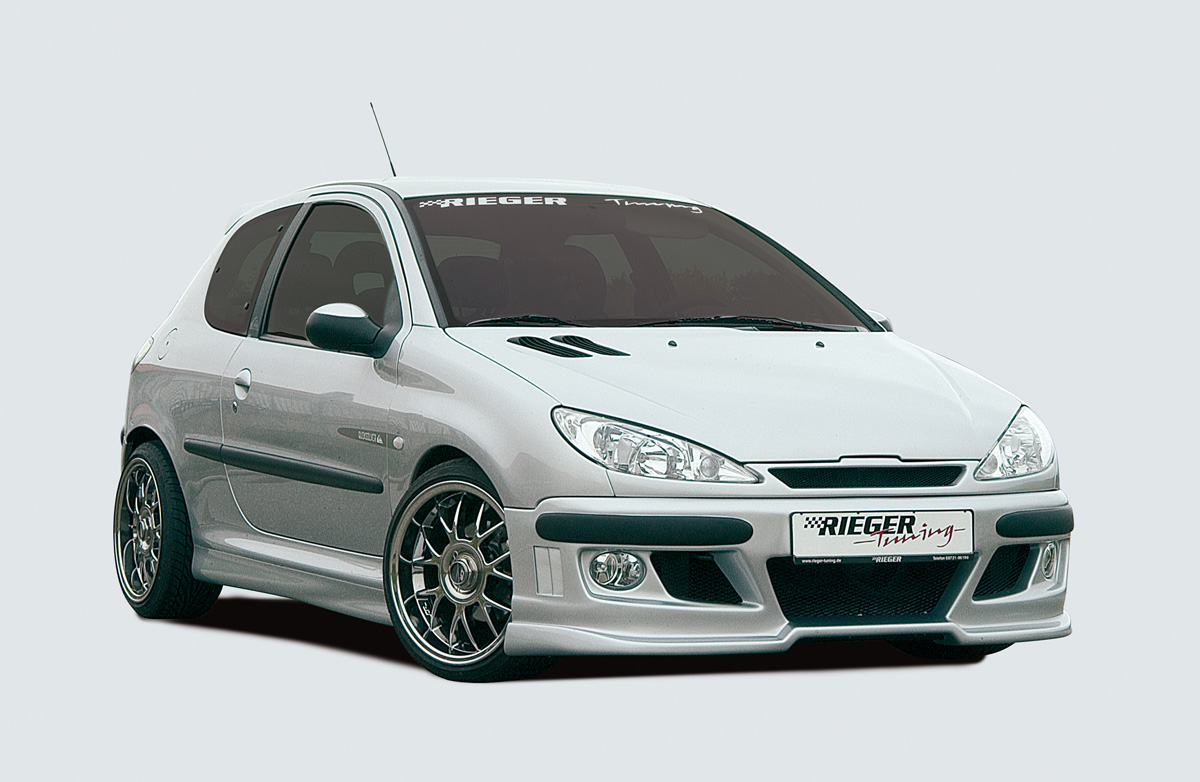 Rieger Spoilerstoßstange für Peugeot 206