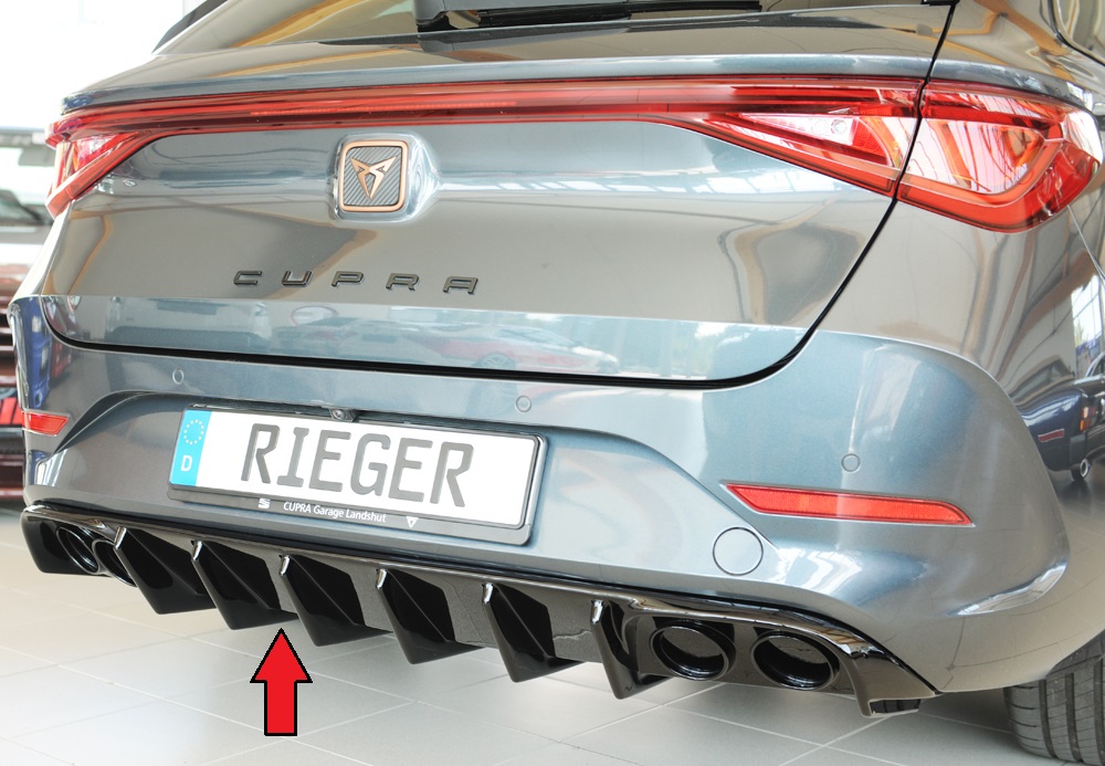 Rieger Heckeinsatz (für Fzg. ohne AHK) für Seat Cupra Leon KL