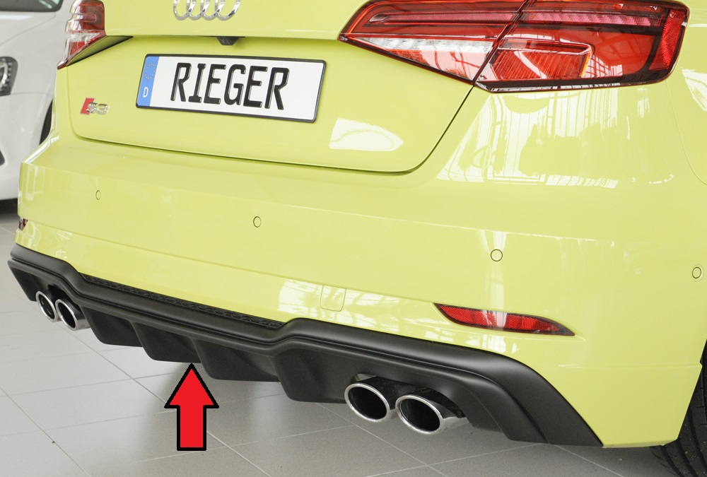 Rieger Heckeinsatz für Audi S3 8V