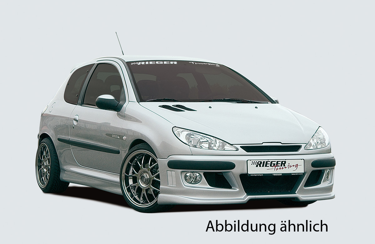 Rieger Spoilerstoßstange für Peugeot 206