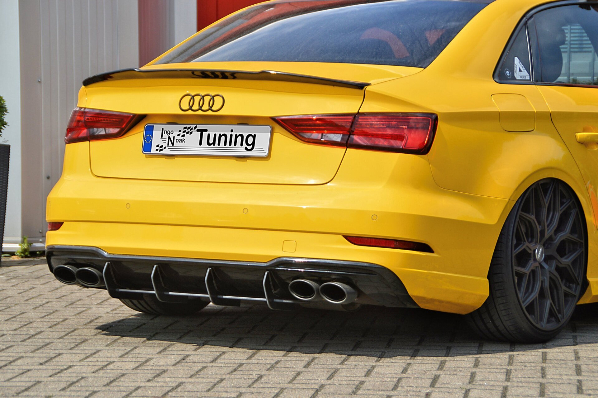 Ingo Noak Heckansatz für Audi A3 S3 8V S-Line + Cabrio Facelift gefräßt