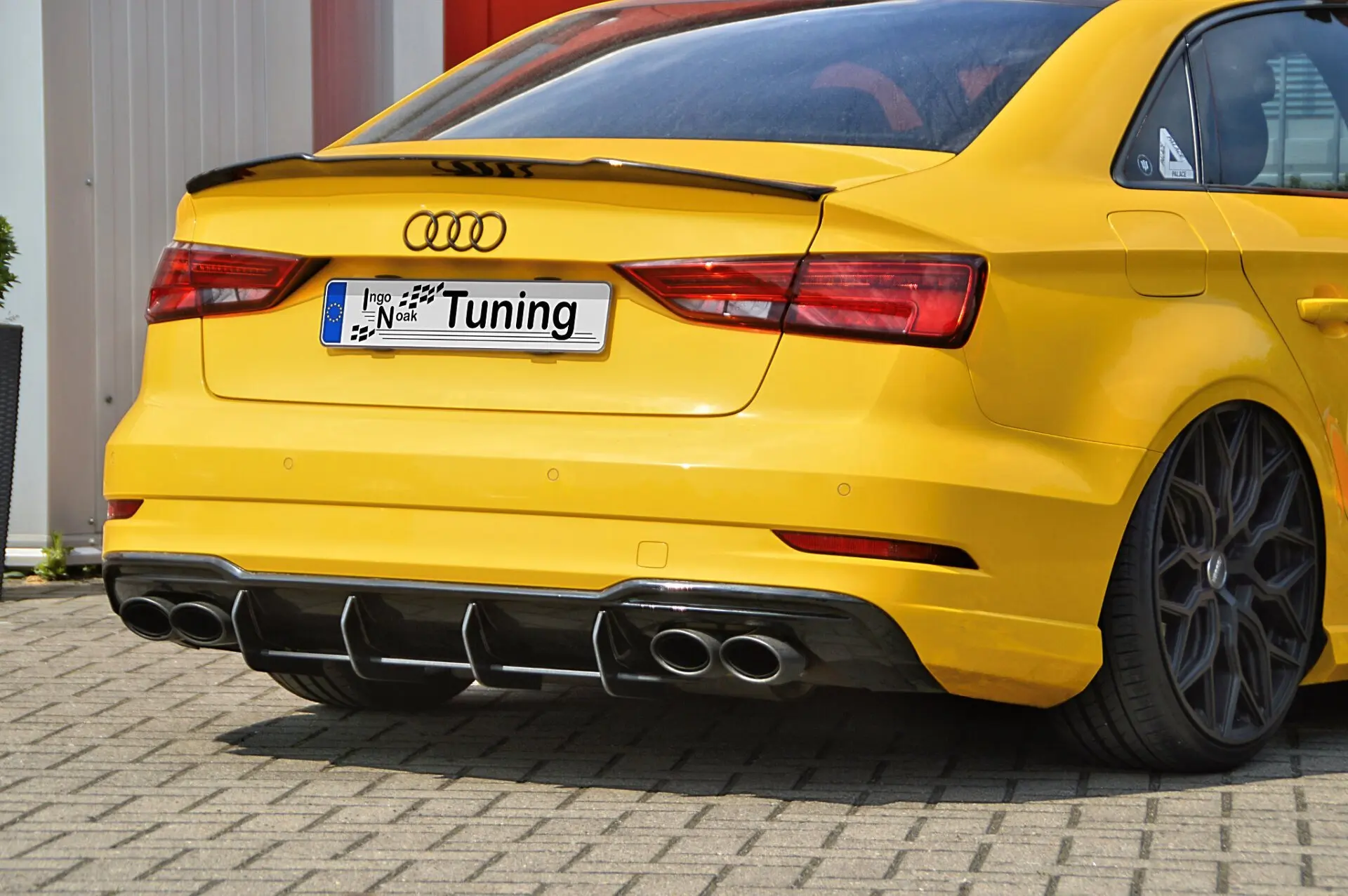Ingo Noak Heckansatz für Audi A3 S3 8V S-Line + Cabrio Facelift gefräßt