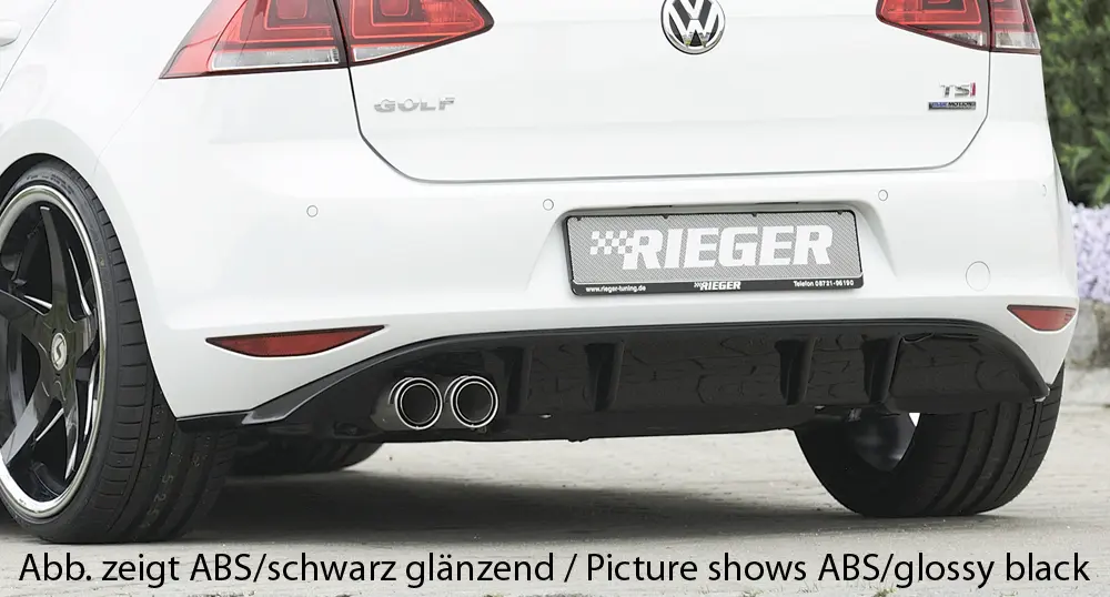 Rieger Heckeinsatz für VW Golf VII