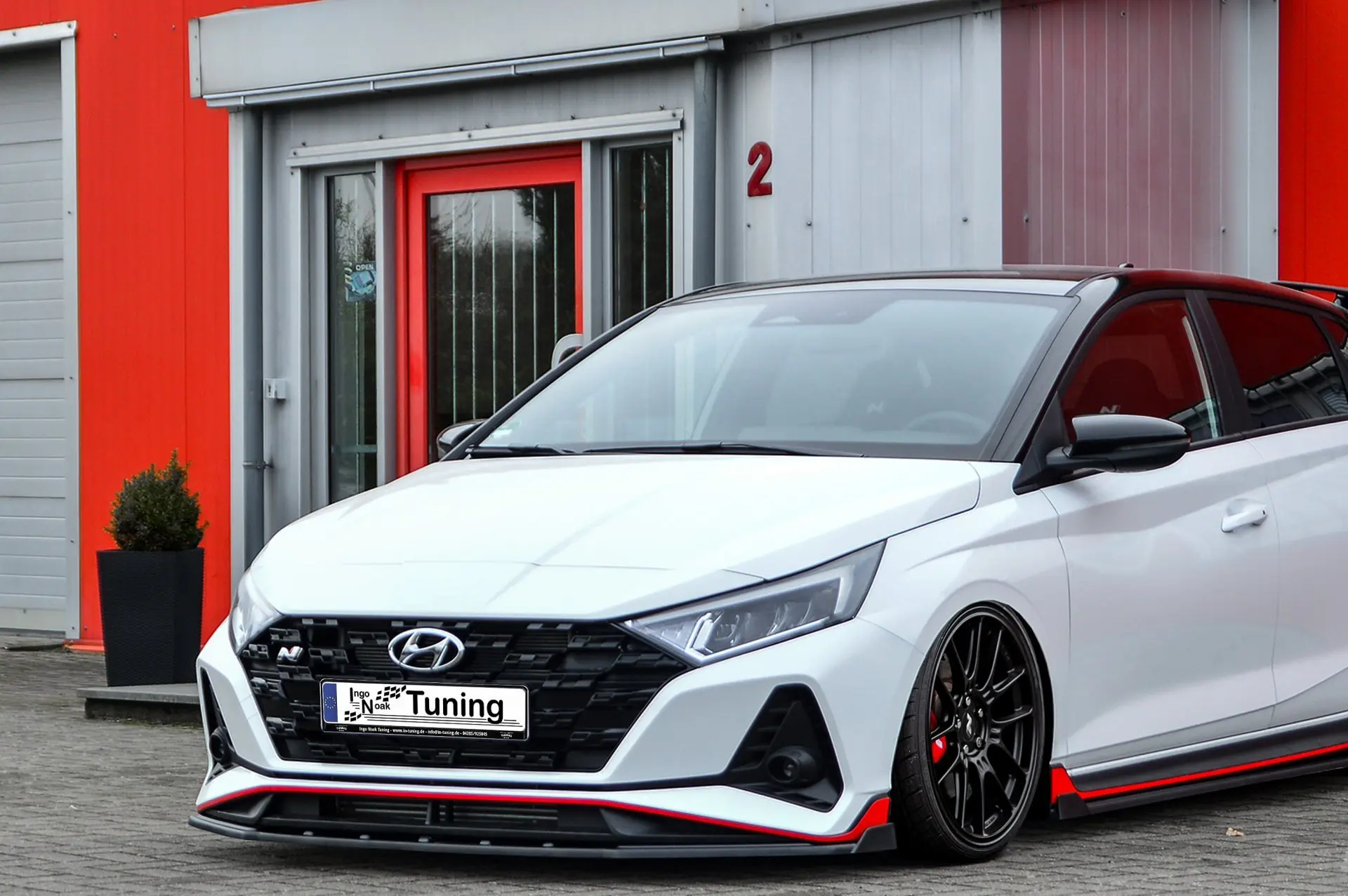 Ingo Noak Cup Frontspoilerlippe mit Wing für Hyundai I20N Performance