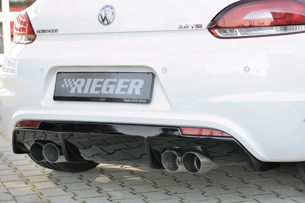 Rieger Heckeinsatz für R-Line Heckschürze für VW Scirocco 3 (13) Coupe