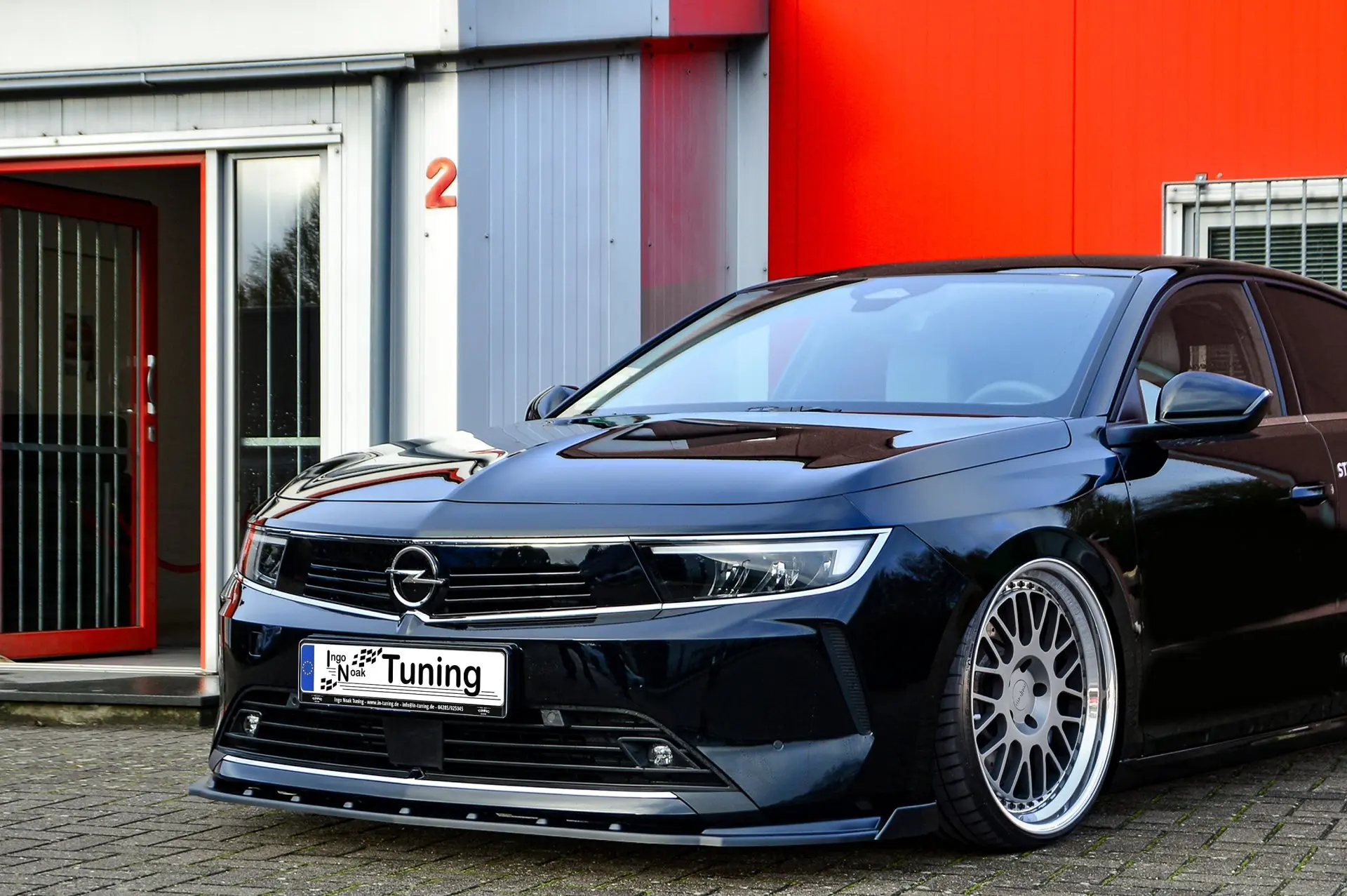 Ingo Noak Cup Frontspoilerlippe mit Wings für Opel Astra L Standard