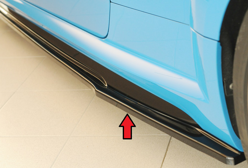 Rieger Seitenschwelleransatz (ca. 19mm) für Audi TT / TTS / TTRS 8S