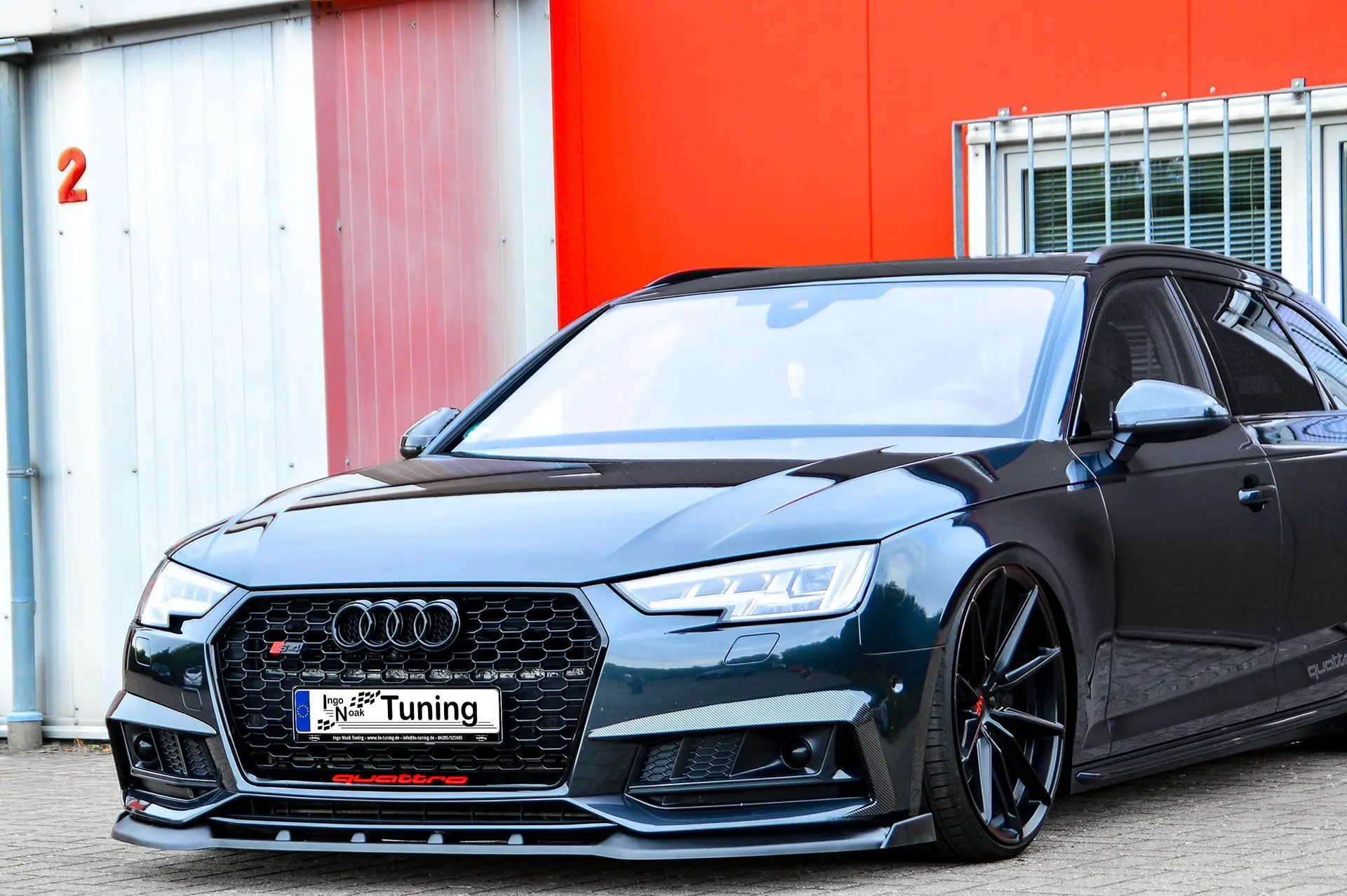 Ingo Noak Cup Frontspoilerlippe V2 mit Wings für Audi A4 S-Line + S4 B9
