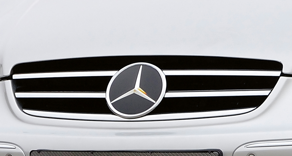 Rieger Frontgrill schwarz/chrom, Mercedes CLK (W209)