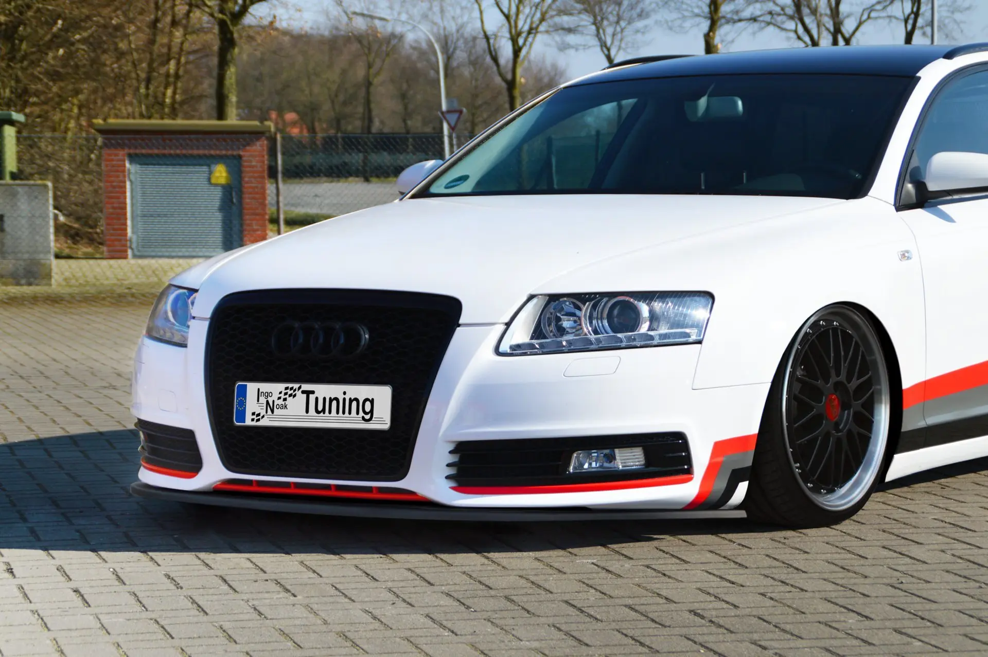 Ingo Noak Cup Frontspoilerlippe für Audi A6 4F Facelift Bj. 2008-2011