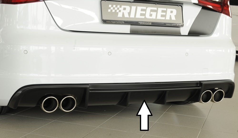 Rieger Heckeinsatz (Typ: 56805) für Audi S3 8V