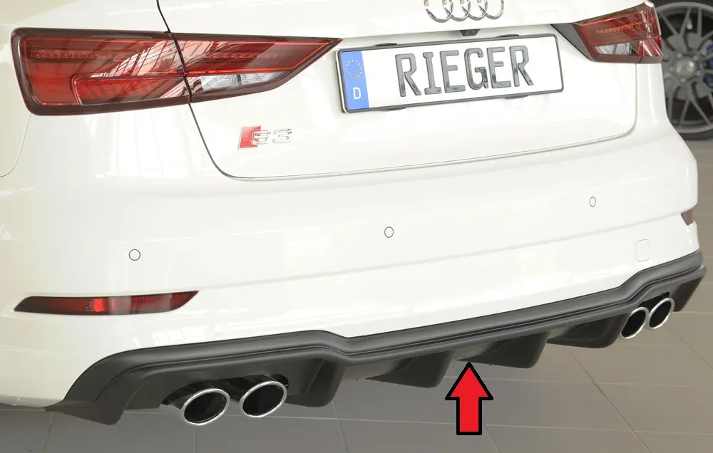 Rieger Heckeinsatz für Audi S3 8V