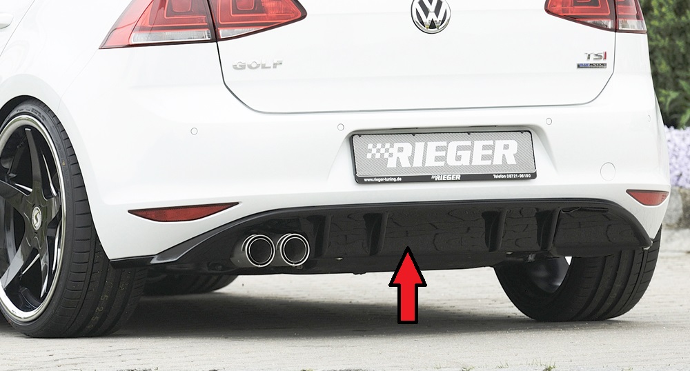 Rieger Heckeinsatz für VW Golf VII