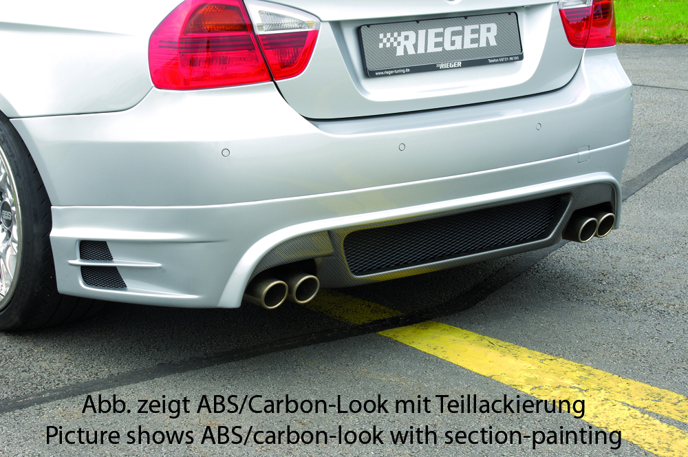Rieger Heckschürzenansatz für BMW 3er E90 / E91
