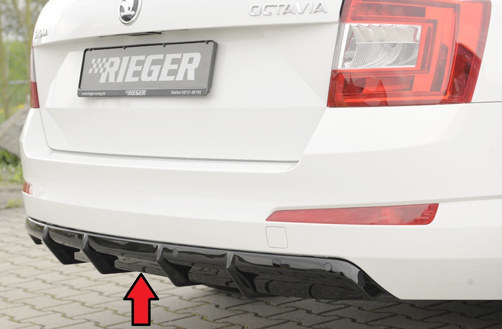 Rieger Heckeinsatz für Skoda Octavia 5E