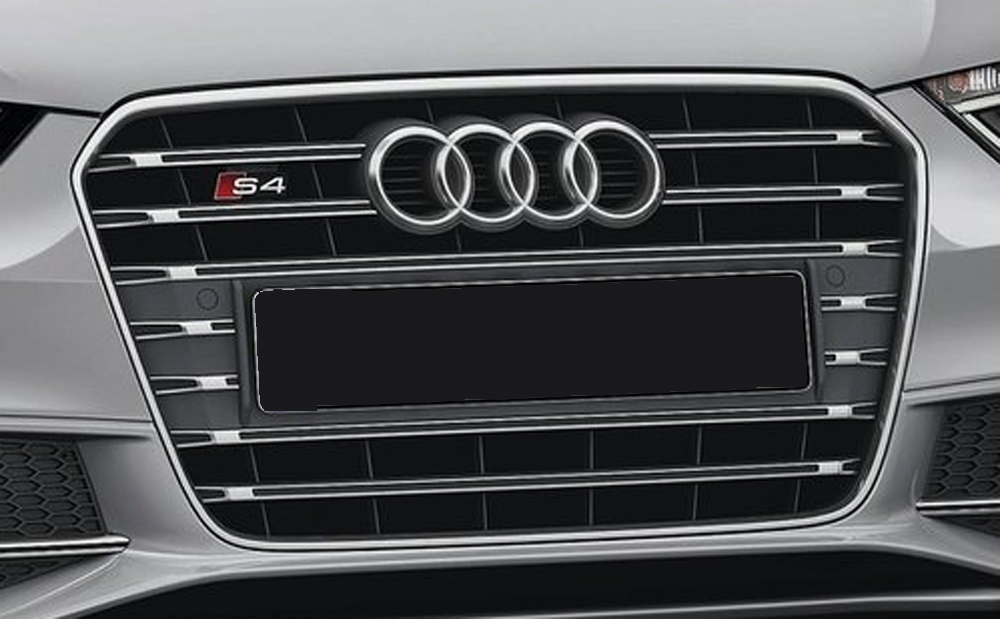 Rieger Kühlergrill Audi S4 (B8) platinumgrau,inkl S4-Logo