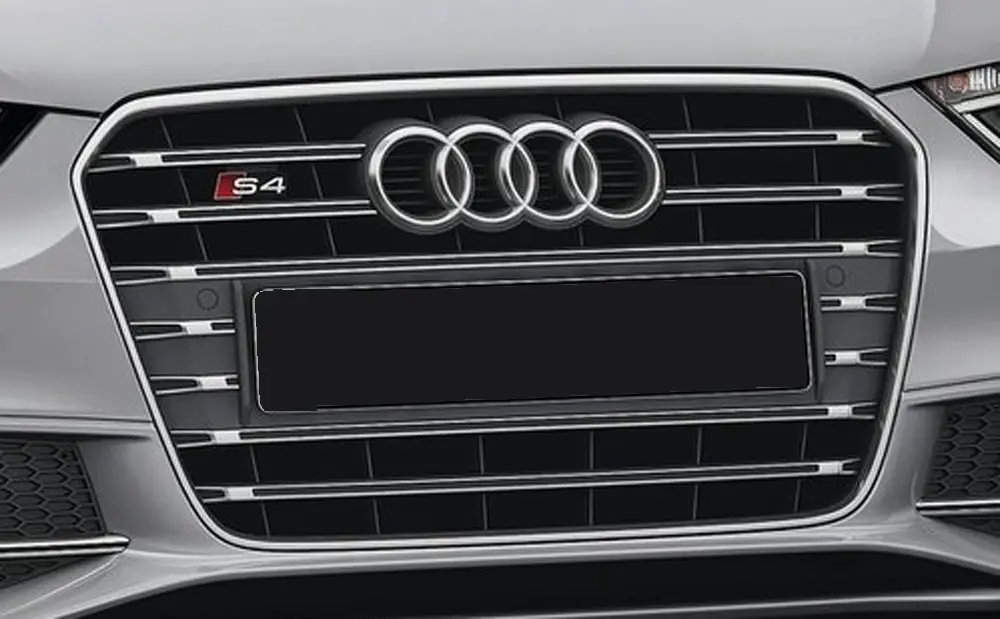 Rieger Kühlergrill Audi S4 (B8) platinumgrau,inkl S4-Logo