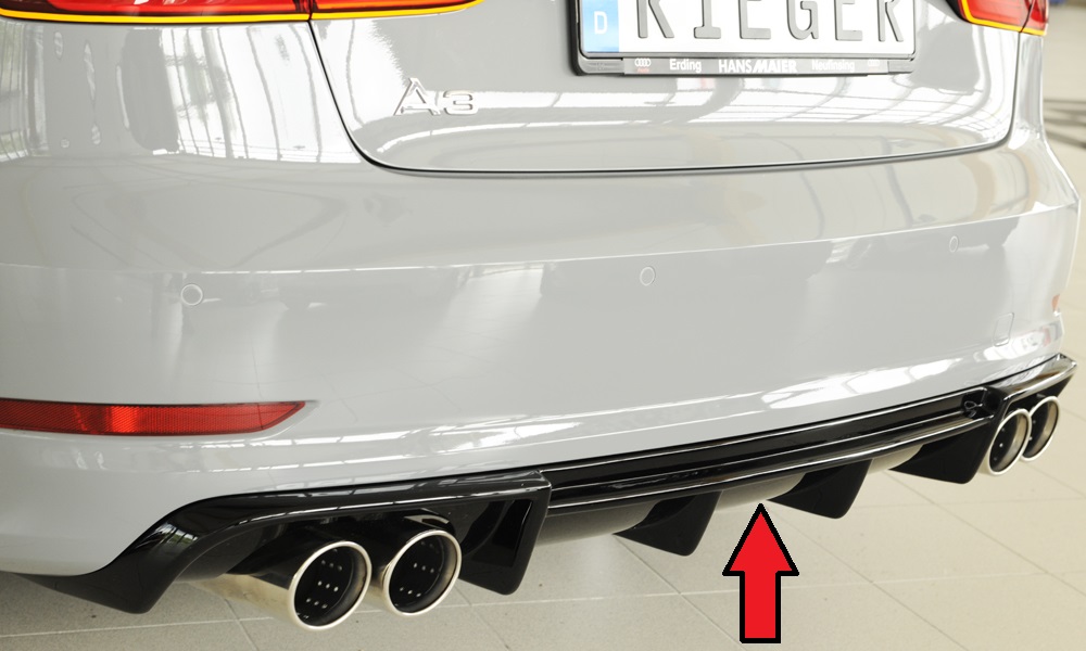 Rieger Heckeinsatz für Audi A3 8V