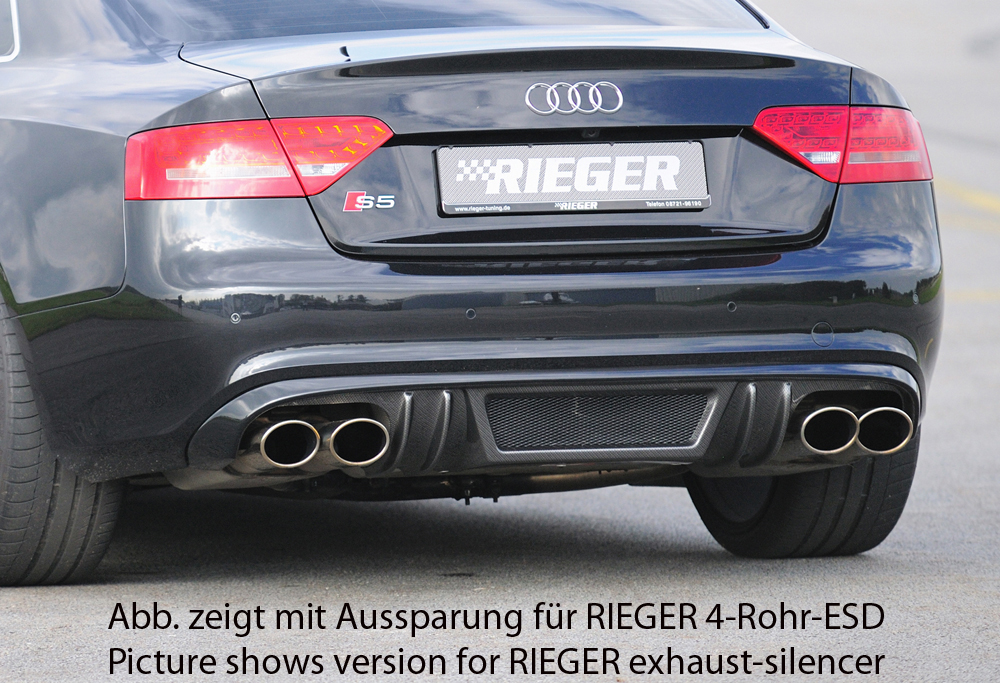 Rieger Heckeinsatz für Audi A5 /S5 B8