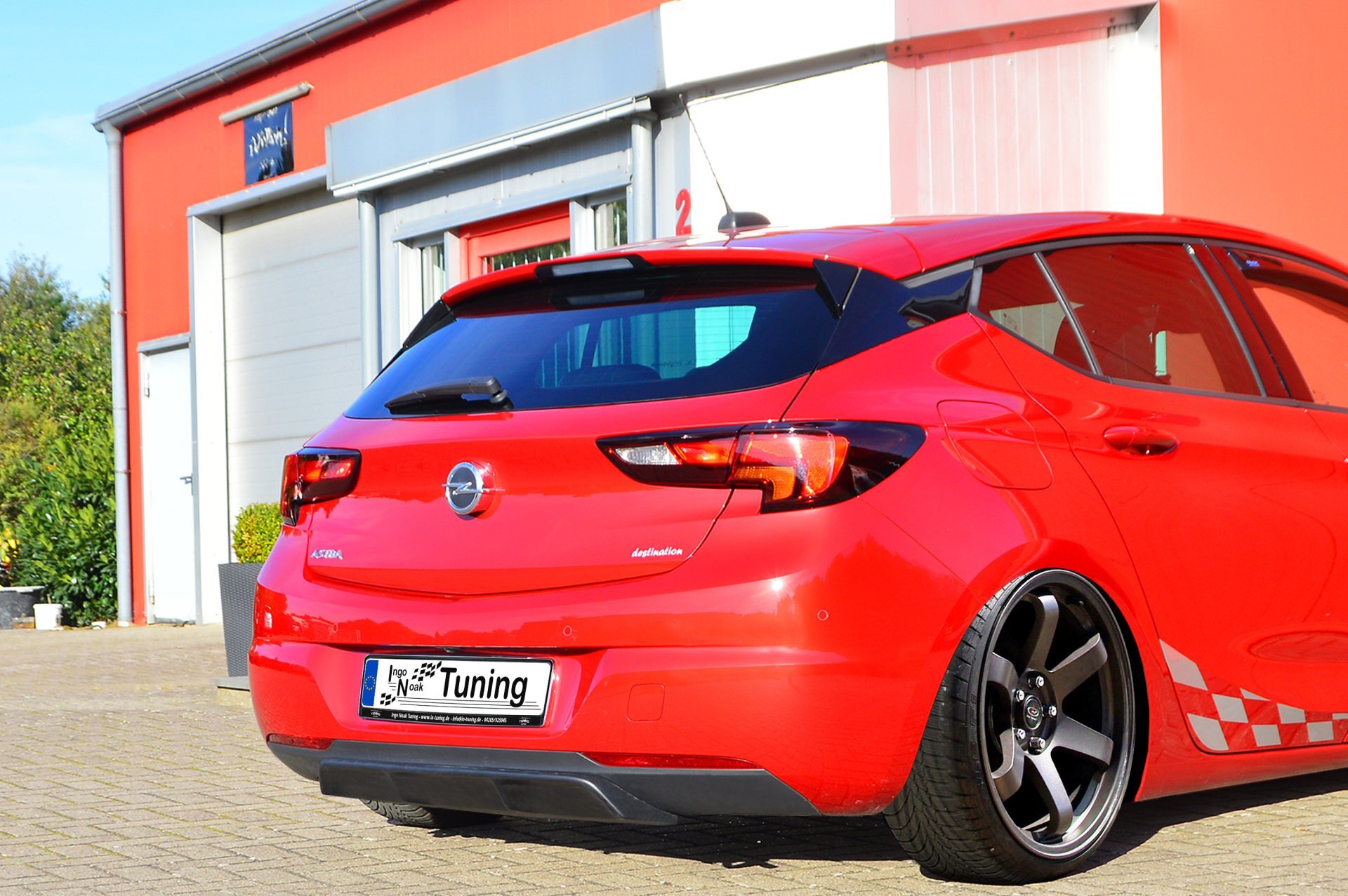 Ingo Noak Heckdiffusor aus ABS für Opel Astra K Facelift 5.Türer