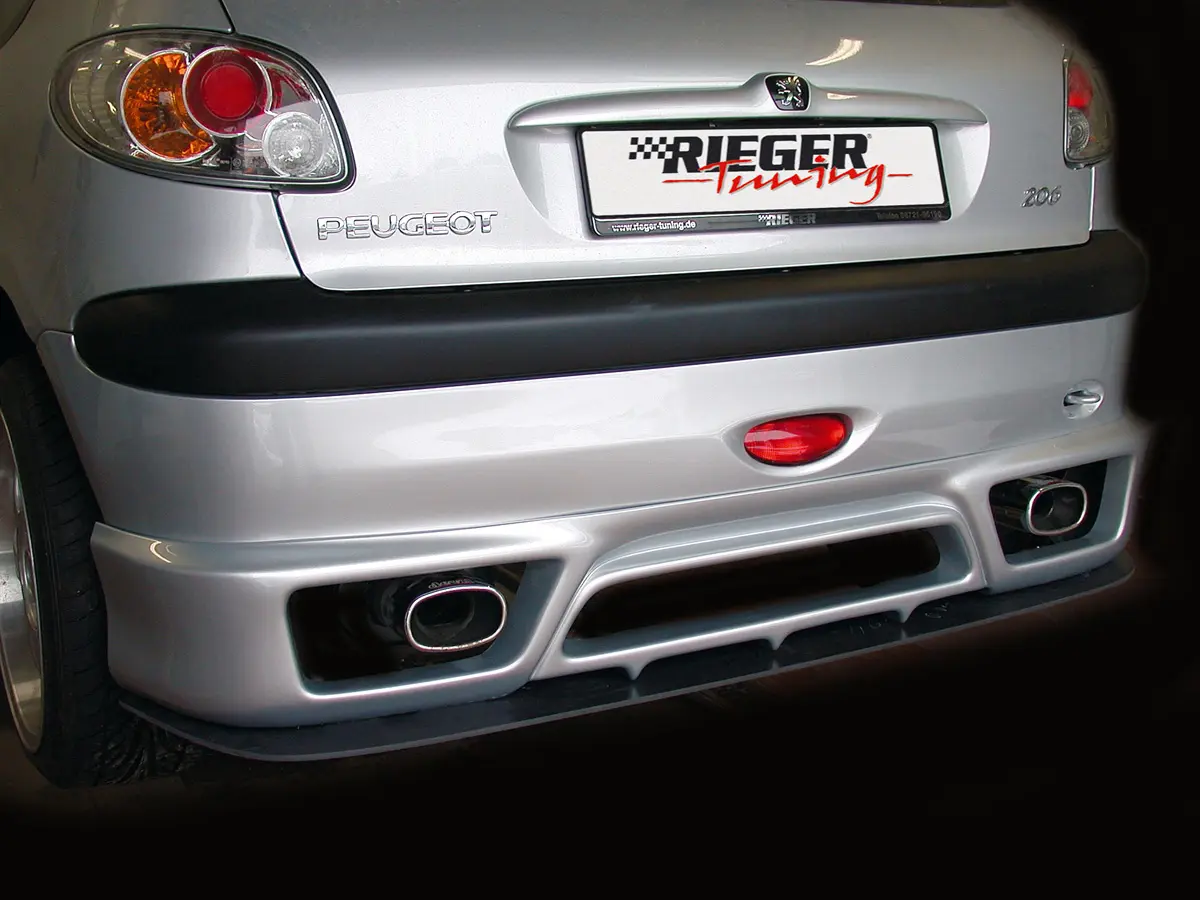 Rieger Heckansatz für Peugeot 206