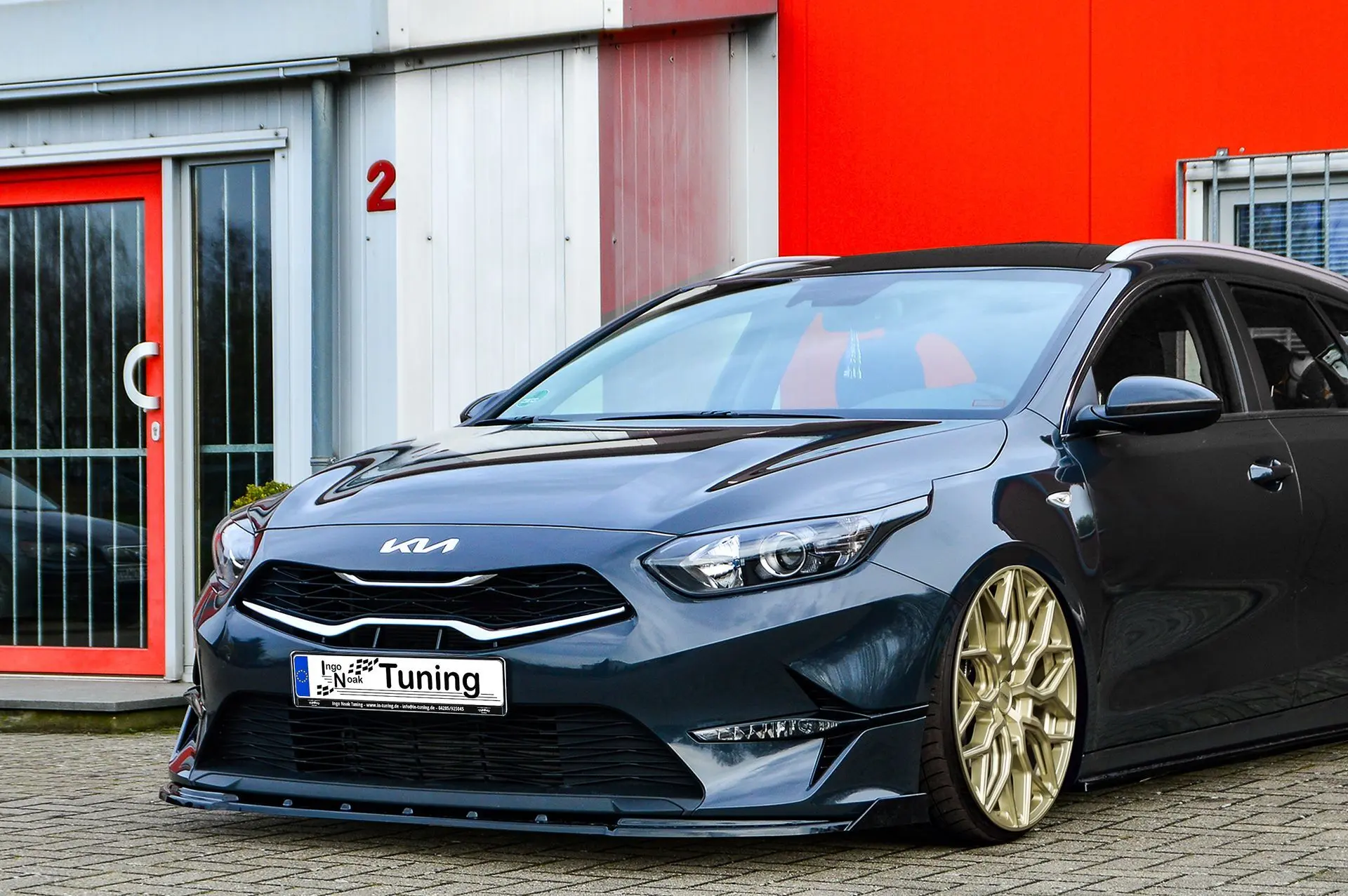 Ingo Noak CUP Frontspoilerlippe mit Wings für Kia Ceed CD ab Bj. 2021-