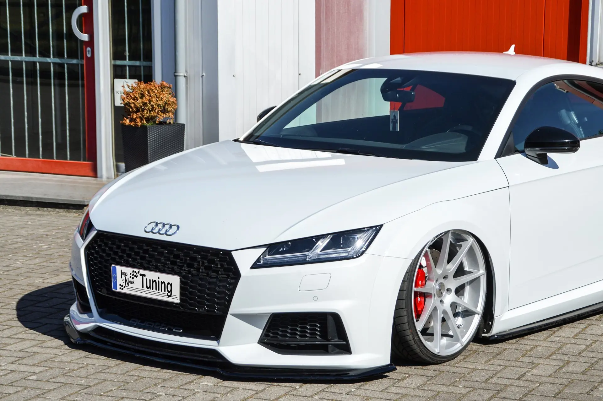 Ingo Noak Spoilerschwert Frontspoiler Cuplippe aus ABS für Audi TT+TTS 8S S-Line