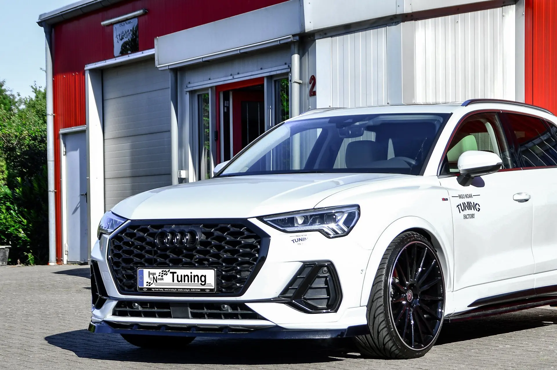 Ingo Noak Cup Frontspoilerlippe mit Wing für Audi Q3 F3/F3N mit S-Line aus ABS