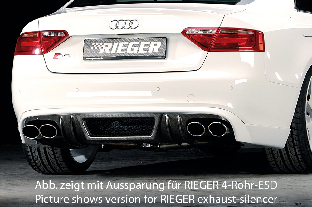 Rieger Heckschürzenansatz für Audi S5 B8