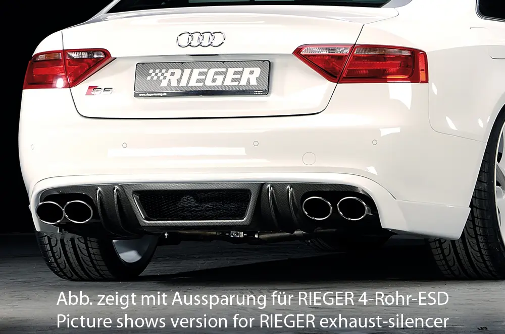 Rieger Heckschürzenansatz für Audi S5 B8