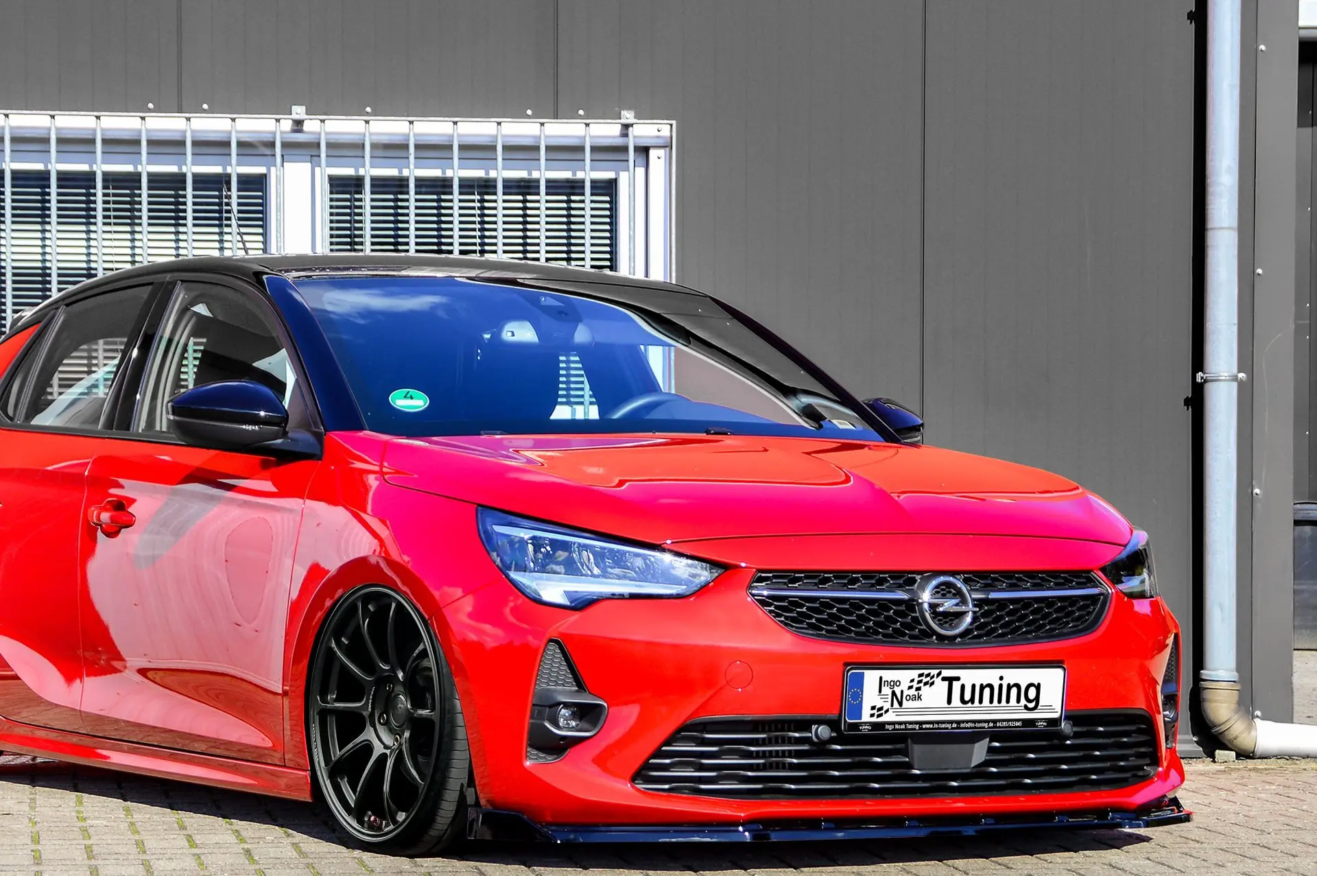 Ingo Noak Cup Frontspoilerlippe mit Wings für Opel Corsa F ab Bj.2019-