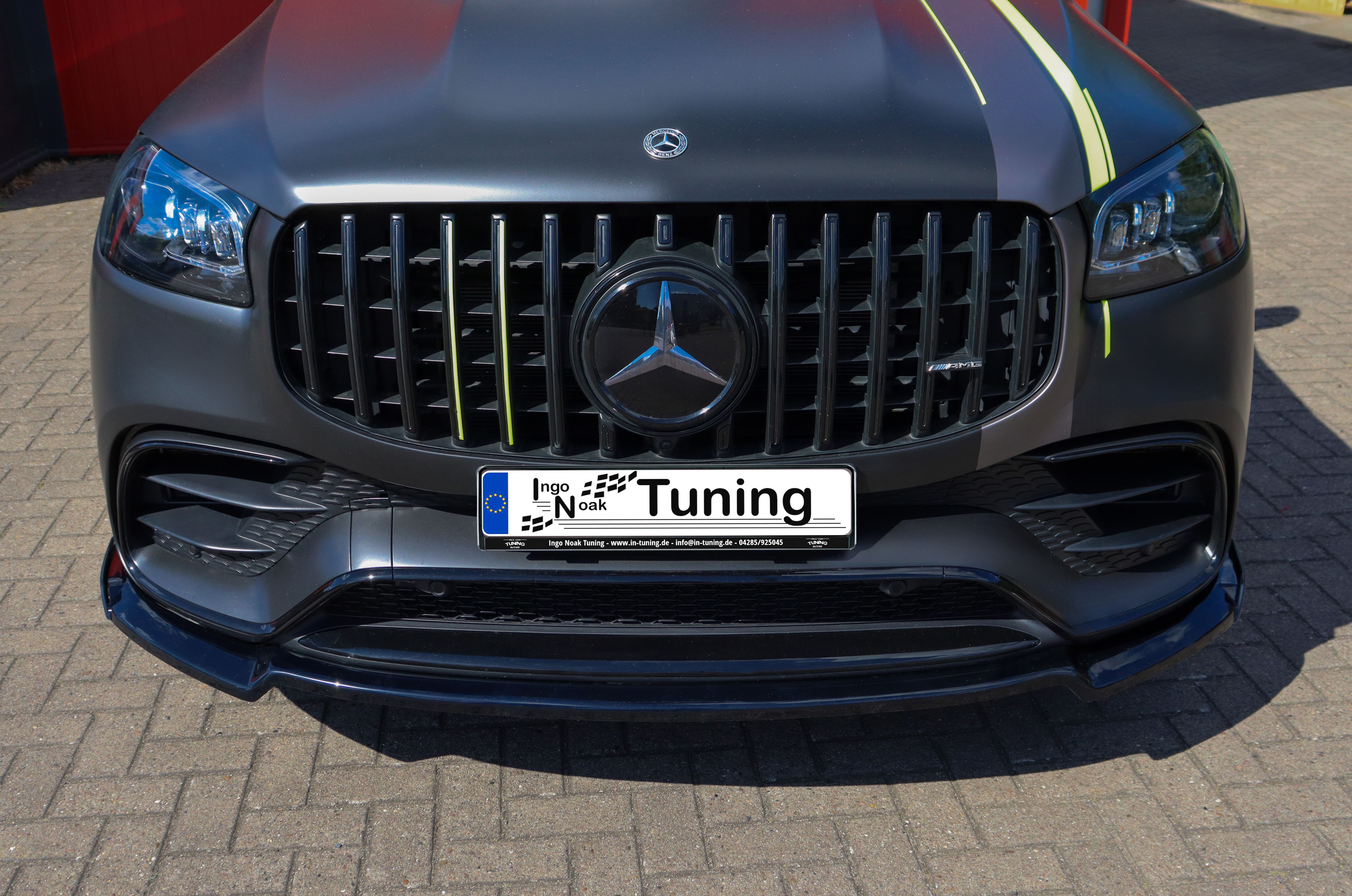 Ingo Noak Cup Frontspoilerlippe mit Wings für Mercedes GLS 63 AMG 4 Matic